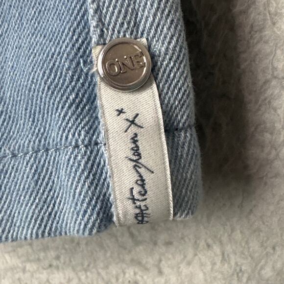 One Teaspoon Denim Boxer Shorts Blue Fade Worn In Look Size S NWT Relaxed Style - Picture 6 of 10